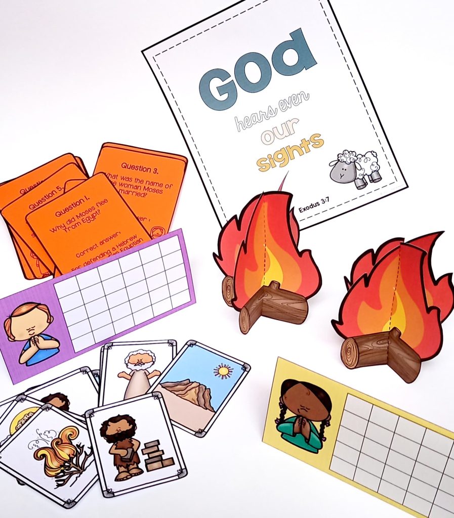 Moses and the Burning Bush Crafts and Games